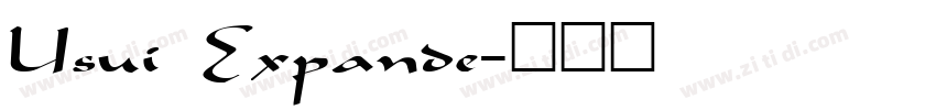 Usui Expande字体转换